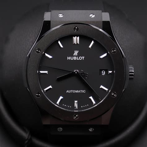 Hublot Classic Fusion Black Magic box and e warranty 